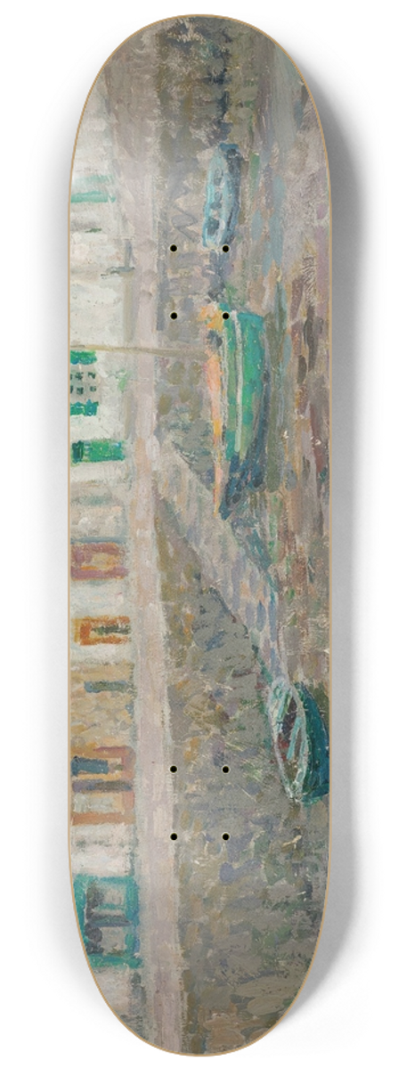 Henri Le Sidaner - Les Maisons Des Marins, Le Croisic 8.25 inch art skate deck