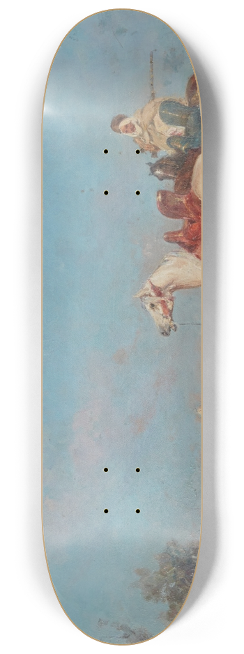Henri milien Rousseau - A caravan at rest 8.25 inch art skate deck