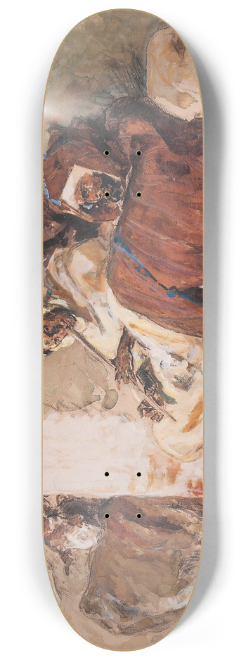 Henri milien Rousseau - Smokers Resting 8.25 inch art skate deck