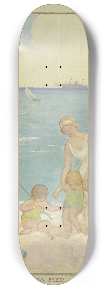 Henri Nozais - La mer 8.25 inch art skate deck