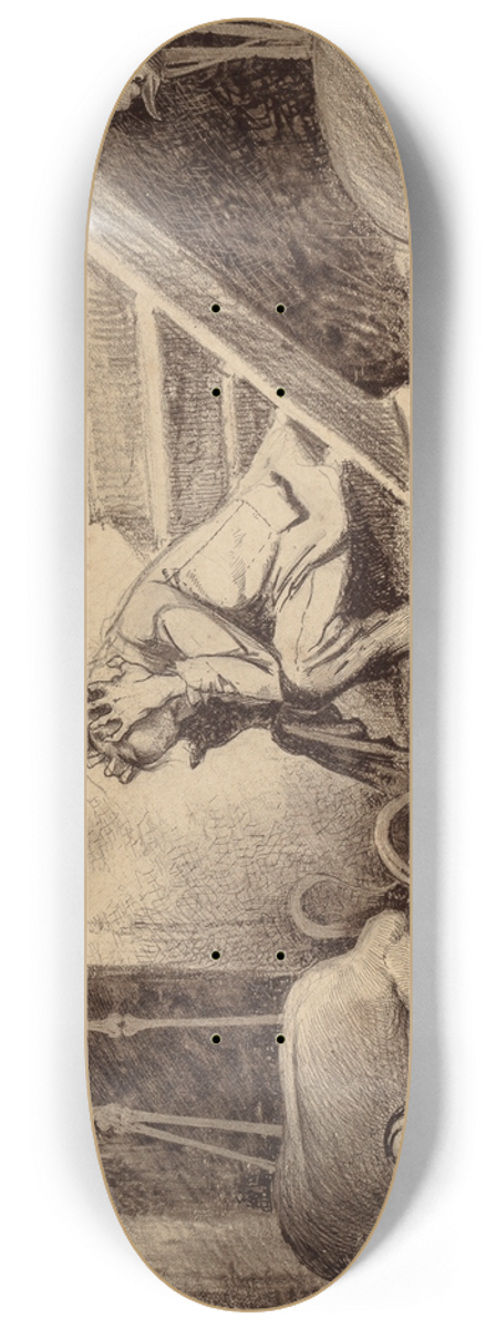 Henrique Alvim Corra - Death of Curate 8.25 inch art skate deck