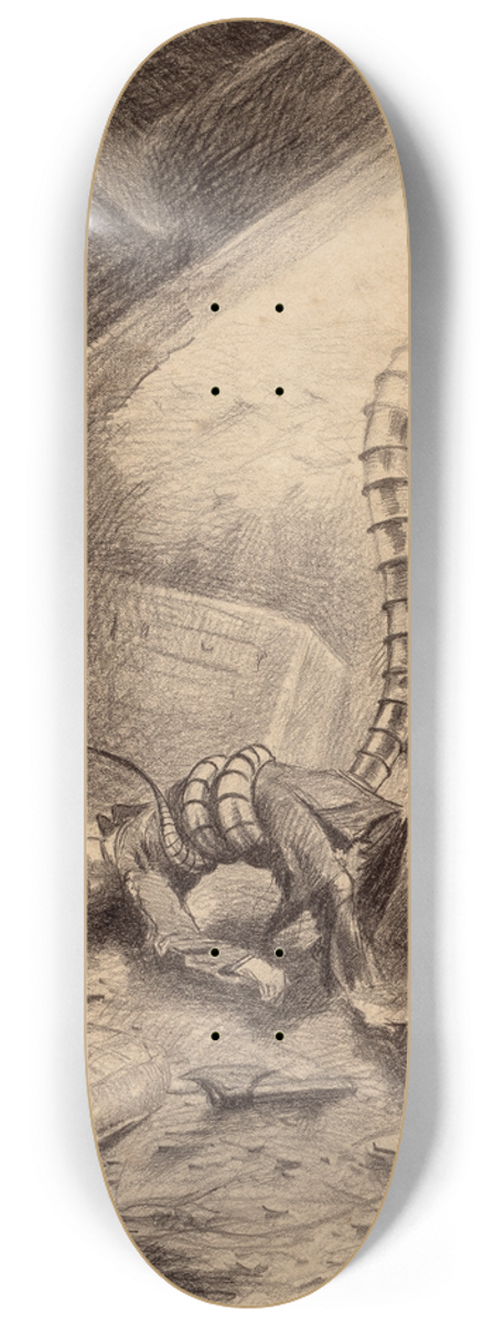 Henrique Alvim Corra - Handler Grabbing Human 8.25 inch art skate deck