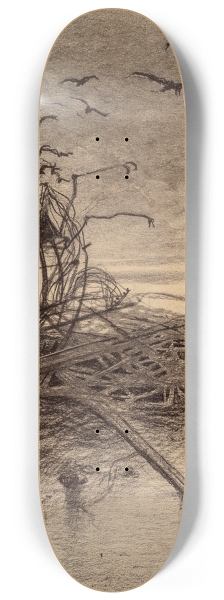 Henrique Alvim Corra - Wrecked Martian Handler 8.25 inch art skate deck