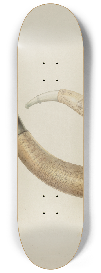Alfred Koehn - Powder Horn 8.25 inch art skate deck