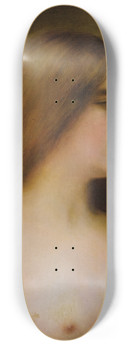 Henri Rondel - Portrait of a Young Woman 8.25 inch art skate deck