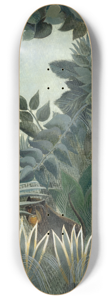 Henri Rousseau - The Equatorial Jungle 8.25 inch art skate deck