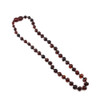 Amber polished dark cherry baroque beads