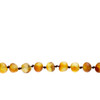 Amber anklet / bracelet - unpolished light greenish