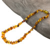 Amber necklace - polished swamp chips