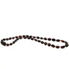 Amber necklace - polished dark cherry beans