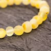 Baltic Amber Bracelet for Adults - RAW Milk baroque
