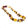 Amber necklace - polished cherry & honey chips