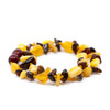 Amber necklace - polished cherry & honey chips