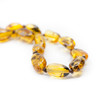 Baltic Amber necklace - polished swamp beans