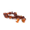 Amber  ankle bracelet - polished dark cognac