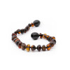 Amber anklet / bracelet - brown baroque