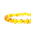 Baltic Amber Bracelet for Adults - Polished honey baroque