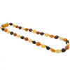 RAW multicolour amber  necklace