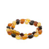 RAW multicolour amber  necklace