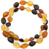 RAW multicolour amber  necklace