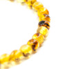 Baltic Amber Bracelet for Adults - Polished Swamp perfectly round