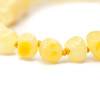 Amber  bracelet / anklet - polished milk baroque