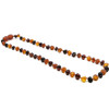 Amber necklace - cherry & cognac mix