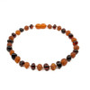 Baltic Amber Anklet - Mixed Cognac Baroque
