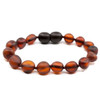 Big Amber Beads  ankle bracelet - raw cognac