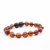 Big Amber Beads  ankle bracelet - raw cognac