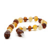 Amber bracelet / anklet - Mixed Multicolour