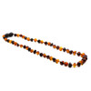 Cognac & cherry mix amber necklace