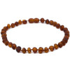 RAW Cognac Amber  Anklet for Adults