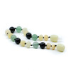 Maximum strength Milky Butter Amber  Anklet Mixed With Green Aventurine and Obsidian