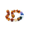 Seven Gemstones Chakra & Extra strength Baltic Amber  Anklet