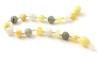FEW LEFT  - Moonstone & Labradorite mixed with Milky Amber  Bracelet