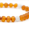 Adults RAW Cognac Amber Bracelet mixed with Aquamarine