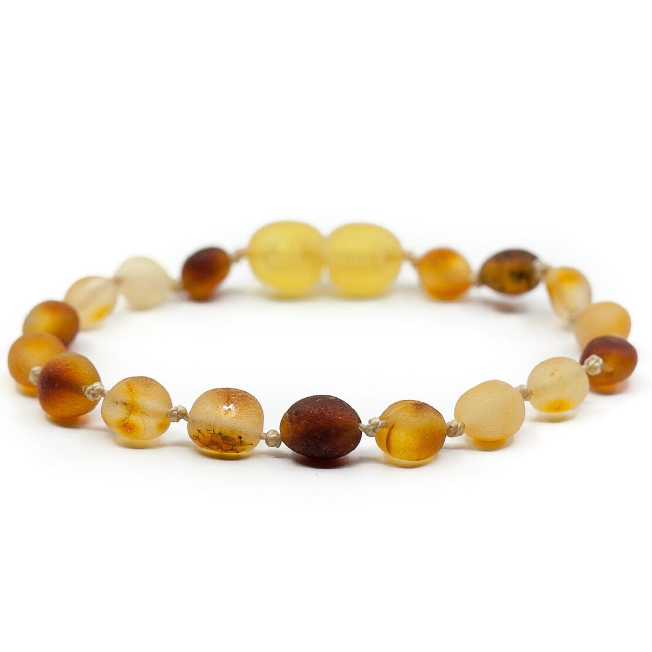 Mixed colour Amber Teething Ankle Bracelet