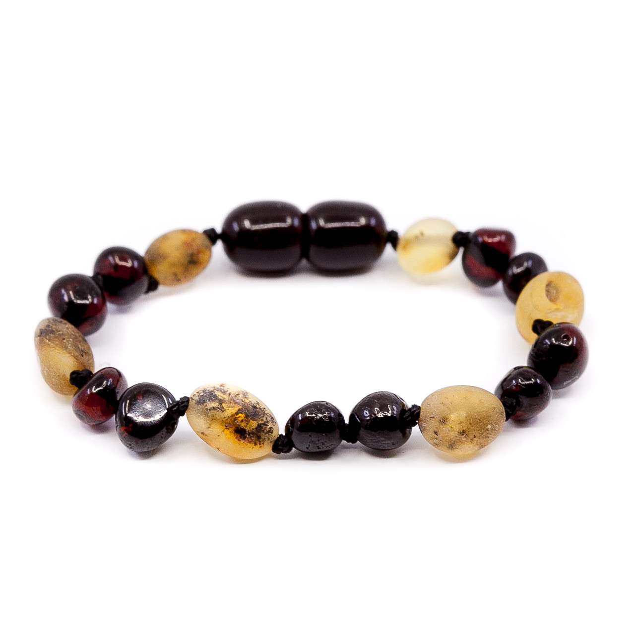 amber beads teething anklet