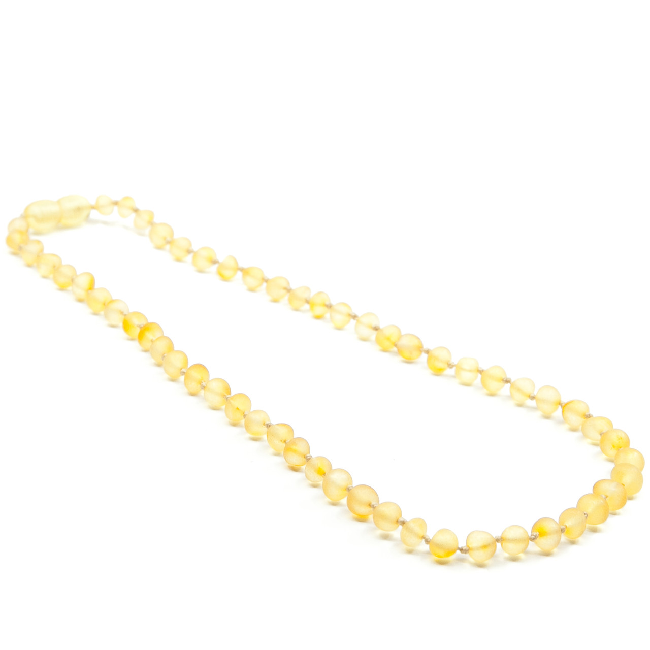 Raw Lemon Baltic Amber Chakra Teething Necklace