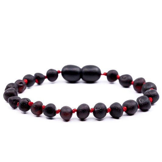 Cherry Amber  Bracelet Red String