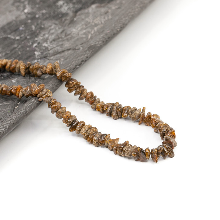 Baltic Amber Necklace for ADULTS - Polished swamp chips