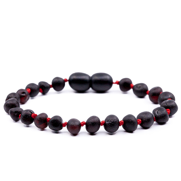 Cherry Amber  Bracelet Red String