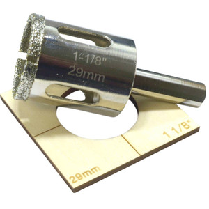 1 1/8" Diamond Hole Saw For Glass and Porcelain 1 1/8" Diamond Hole Saw For Glass and Porcelain
