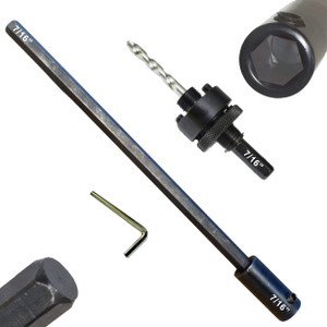 Hole Saw Extension with arbor 7-16 hex Hole Saw Extension with arbor 7-16 hex