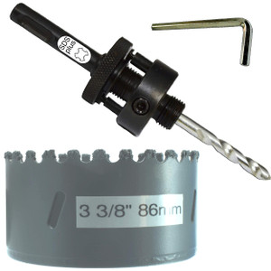 3 3-8" Tungsten Carbide Hole Saw Kit inc 86mm Carbide Hole Saw Sds Plus Hole Saw Arbor Hex Key Arbor Comes With Masonry TCT Pilot Drill For Concrete Wall Tile Brick Drywall Masonry Fiberglass Plaster 3 3-8" Tungsten Carbide Hole Saw Kit inc 86mm Carbide Hole Saw Sds Plus Hole Saw Arbor Hex Key Arbor Comes With Masonry TCT Pilot Drill For Concrete Wall Tile Brick Drywall Masonry Fiberglass Plaster