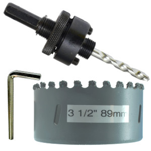 Carbide Hole Saw Kit 3 1/2 in 89mm Tungsten Hole Saw 7-16" Hex Hole Saw Arbor Hex Key Arbor With Masonry TCT Pilot Drill For Concrete Cement Ceramic Wall Tile Brick Drywall Masonry Plaster Carbide Hole Saw Kit 3 1/2 in 89mm Tungsten Hole Saw 7-16" Hex Hole Saw Arbor Hex Key Arbor With Masonry TCT Pilot Drill For Concrete Cement Ceramic Wall Tile Brick Drywall Masonry Plaster