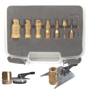 Vacuum Brazed Core Bit Hole Saw Set in case Vacuum Brazed Core Bit Hole Saw Set in case