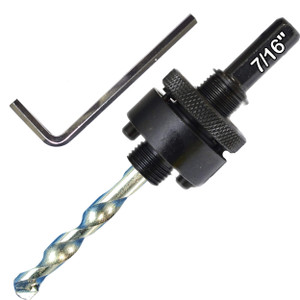 Hole saw arbor 7-16 in with HSS PILOT DRILL Hole saw arbor 7-16 in with HSS PILOT DRILL