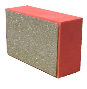 diamond sanding pad for smoothing edges of porcelain and glass to give factory finish edges diamond sanding pad for smoothing edges of porcelain and glass to give factory finish edges